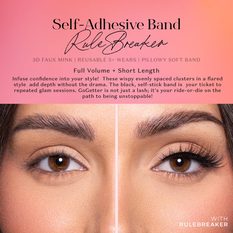 Lilly Lashes رموش ليلي لاش 3D ذاتية اللصق، لا حاجة للصمغ، رموش مضغوطة تعمل بحرارة الجسم، رموش ذاتية اللصق قابلة لإعادة الاستخدام حتى 5 مرات، سهلة التطبيق والإزالة (مخالف للقواعد) - Image 2