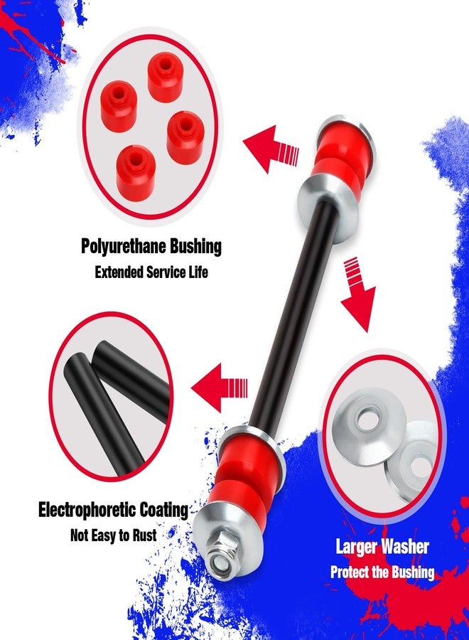KSP PERFORMANCE وصلة قضيب التوازن KSP لسيارات سيلفرادو سييرا 2500 و3500HD، قطعتان من وصلات قضيب التوازن الأمامي لسيارات شيفروليه وجي إم سي إكسبريس وسافانا، وصلة طرفية لقضيب التوازن لنظام التعليق تناسب كاديلاك إسكاليد، بديل للرقم الأصلي K8063 وK700539 - Image 3