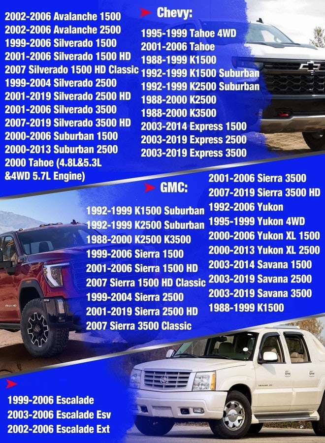 KSP PERFORMANCE وصلة قضيب التوازن KSP لسيارات سيلفرادو سييرا 2500 و3500HD، قطعتان من وصلات قضيب التوازن الأمامي لسيارات شيفروليه وجي إم سي إكسبريس وسافانا، وصلة طرفية لقضيب التوازن لنظام التعليق تناسب كاديلاك إسكاليد، بديل للرقم الأصلي K8063 وK700539 - Image 2