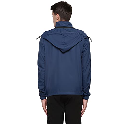 Nivia 2424 Polyester Dominator Windcheater Jacket -Men's, Others, (Navy Blue) - Image 2