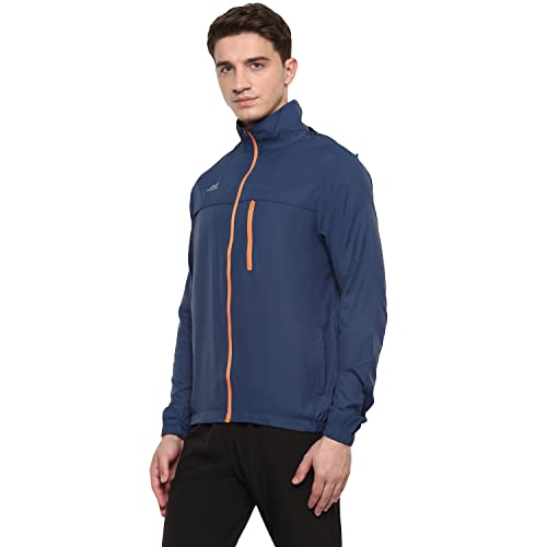 Nivia 2424 Polyester Dominator Windcheater Jacket -Men's, Others, (Navy Blue) - Image 4
