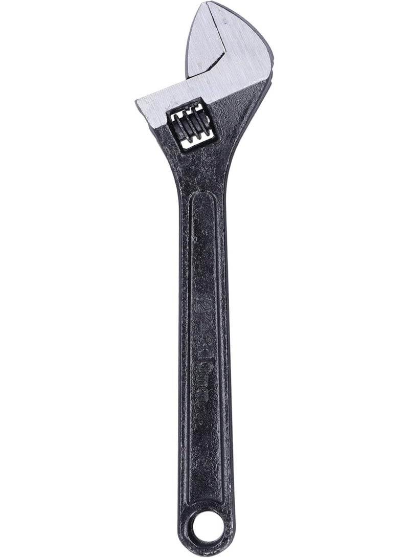 GGOOT Adjustable wrench with extra capacity jaws and high polished chrome finish 12" open wrench hardware metal hand tool with markers  - Image 1