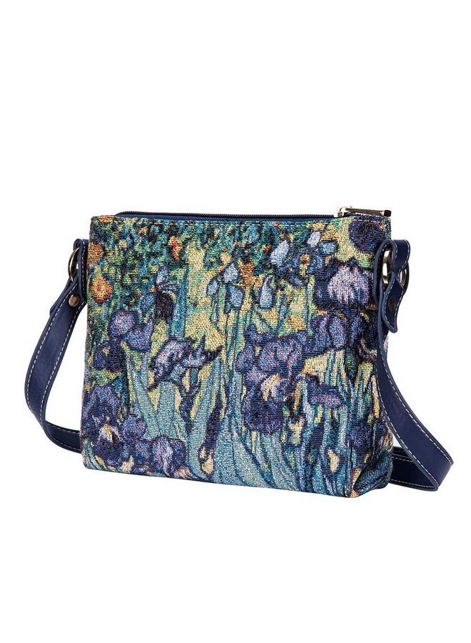 Signare Tapestry Crossbody Bag Shoulder Purse For Women In Vincent Van Gogh Irises Design (Xb02Artvgiris) - Image 2