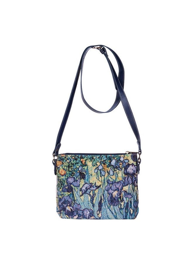 Signare Tapestry Crossbody Bag Shoulder Purse For Women In Vincent Van Gogh Irises Design (Xb02Artvgiris) - Image 4