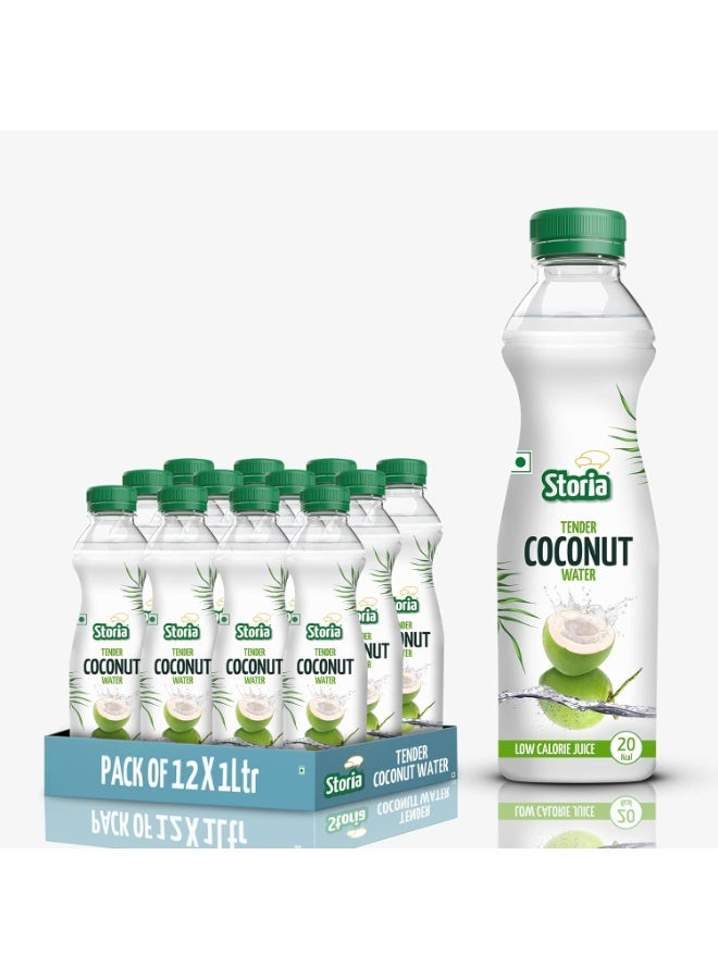 Storia 100% Tender Coconut Water- No Added Sugar - 1Ltr (Pack of 12) - Image 1