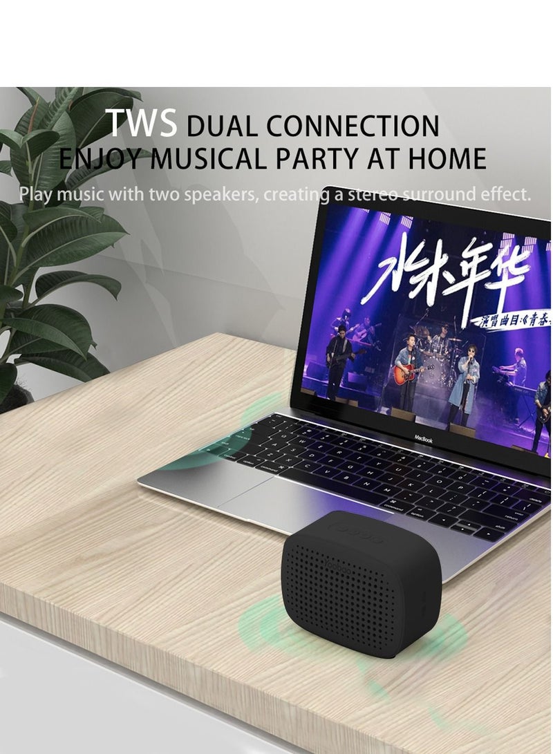 Bluetooth Speaker Wireless Small Bluetooth Speaker,Portable Speakers For Home Outdoor Travel,Rechargeable Black