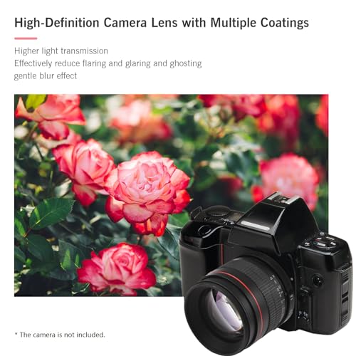 Andoer 85mm F1.8 Large Aperture Medium Telephoto Full Frame Portrait Camera Lens Manual Focus EF Mount Replacement for Canon EOS Rebel T8i T7i T6 T3i T2i 4000D 2000D 1300D 850D 800D 600D 550D 90D 80D - Image 3