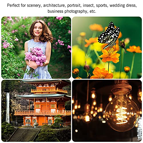 Andoer 85mm F1.8 Large Aperture Medium Telephoto Full Frame Portrait Camera Lens Manual Focus EF Mount Replacement for Canon EOS Rebel T8i T7i T6 T3i T2i 4000D 2000D 1300D 850D 800D 600D 550D 90D 80D - Image 2