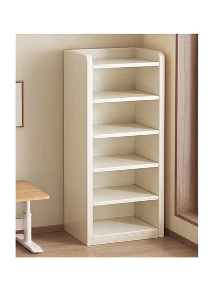 كلناميان رفوف كتب قابلة للتعديل متعددة الوظائف مكونة من 6 طبقات، رفوف كتب حديثة طويلة، رفوف تخزين أثاث خشبي سميك لغرفة النوم. - Image 1