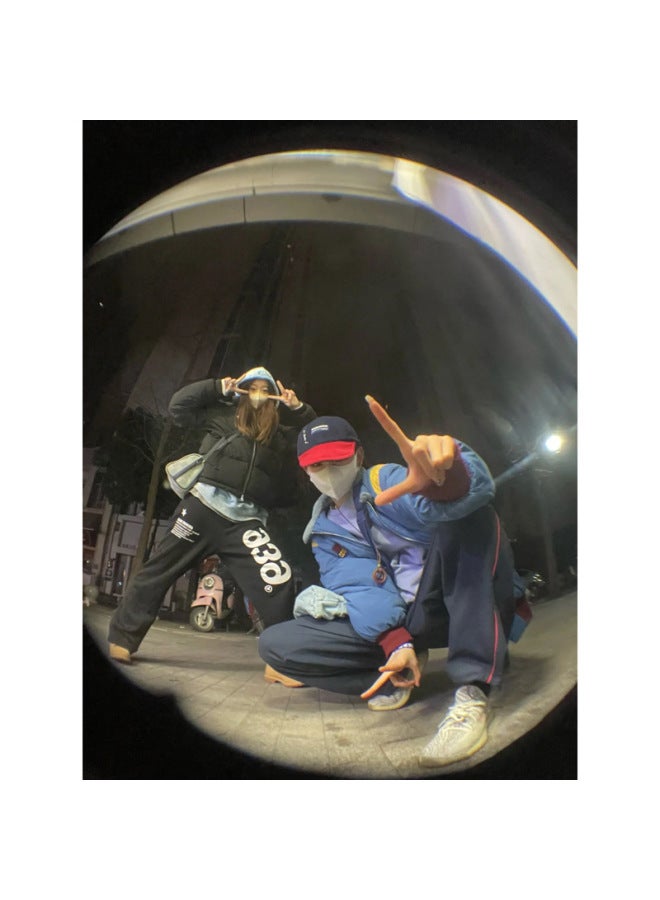Generic SLR Grade Lens External Wide-angle Macro Fisheye Three-in-one Suit Lens Tremolo Selfie Camera-Body Color:Cool Blue Fisheye Wide Angle Macro Lens Distribution Flannel Bag Clip  - Image 2