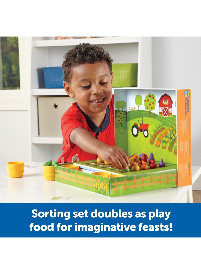ليرننج ريسورسز مجموعة فرز مزرعة الخضروات من Learning Resources، نشاط رياضيات عملي للعد والفرز والتعرف على الألوان، للأعمار من 3 سنوات فما فوق - Image 3