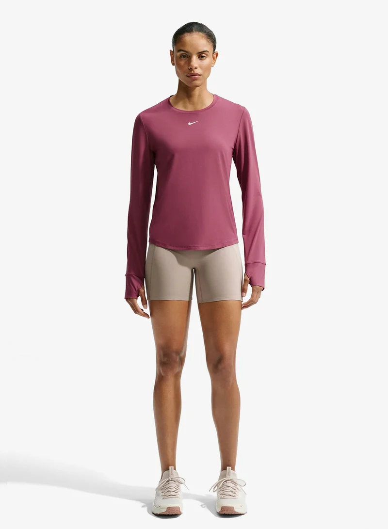 Nike PINK SMOKE/(WHITE) One Classic Dri-Fit T-Shirt for Women | Best Price UAE