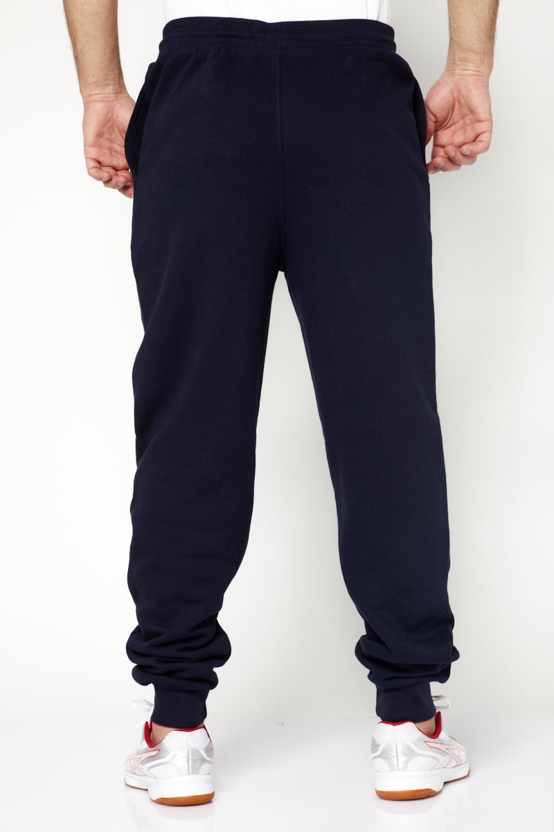 CROSSHATCH Men 2Pcs Regular Fit Solid Jogger Pants, Navy - Image 5