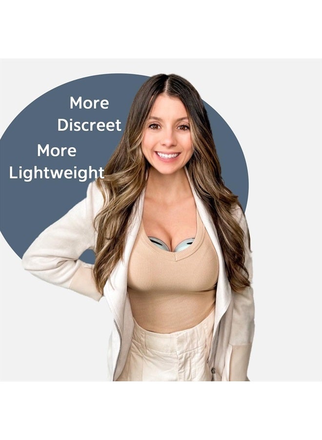 MomMed Wearable Breast Pump, S21 Portable Hands-Free Electric Breast Pump, Painless Breastfeeding Breast Pump Can Be Worn in-Bra, with 3 Mode & 12 Levels, Leak-Proof Design & Low Noise, 24mm - Image 2