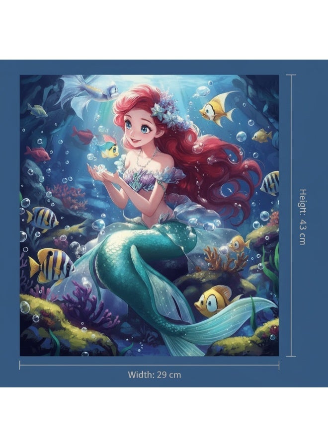 Mermaid Glitter Princess – Shiny Glitter Effect – Kids Jigsaw Puzzle – 100 PCS (430×290mm) - Image 4
