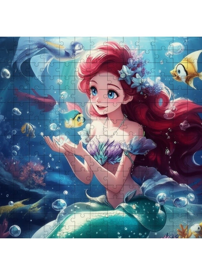 Mermaid Glitter Princess – Shiny Glitter Effect – Kids Jigsaw Puzzle – 100 PCS (430×290mm) - Image 2