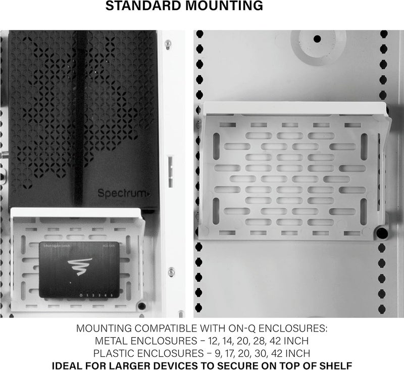On-Q AC1060 Shelf Mounting Bracket, White - Image 2