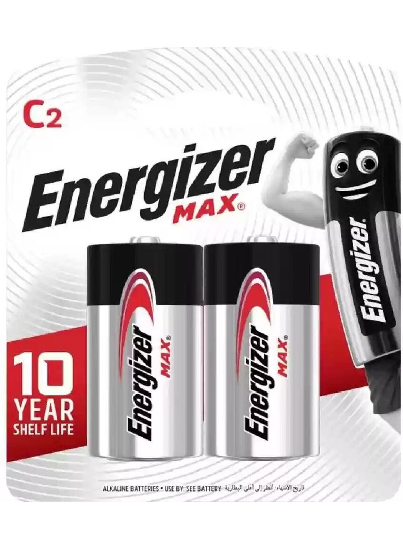إنرجايزر Energizer Max C2 Alkaline 1.5V Batteries - Image 1