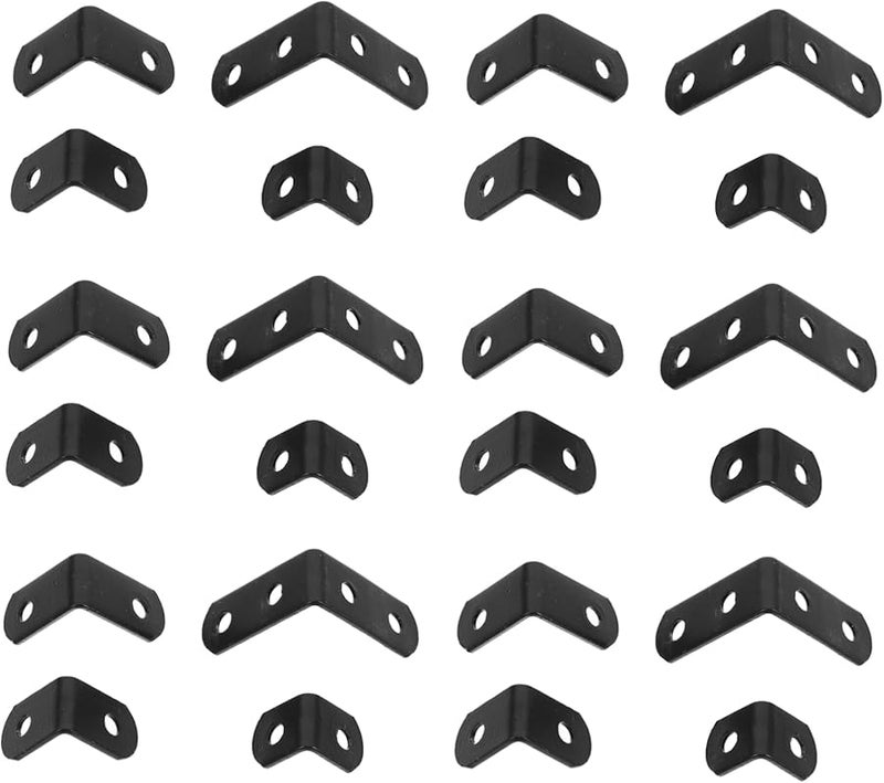 TEHAUX 26pcs Heavy Duty Stainless Steel Corner Brackets For Furniture Cabinets Shelves Support - Image 2