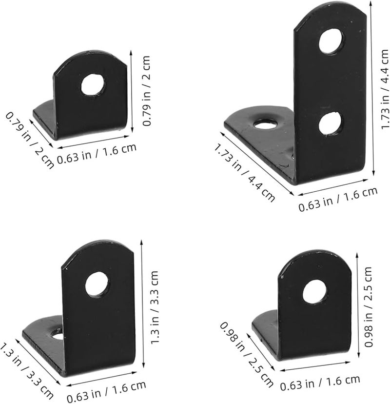 TEHAUX 26pcs Heavy Duty Stainless Steel Corner Brackets For Furniture Cabinets Shelves Support - Image 3