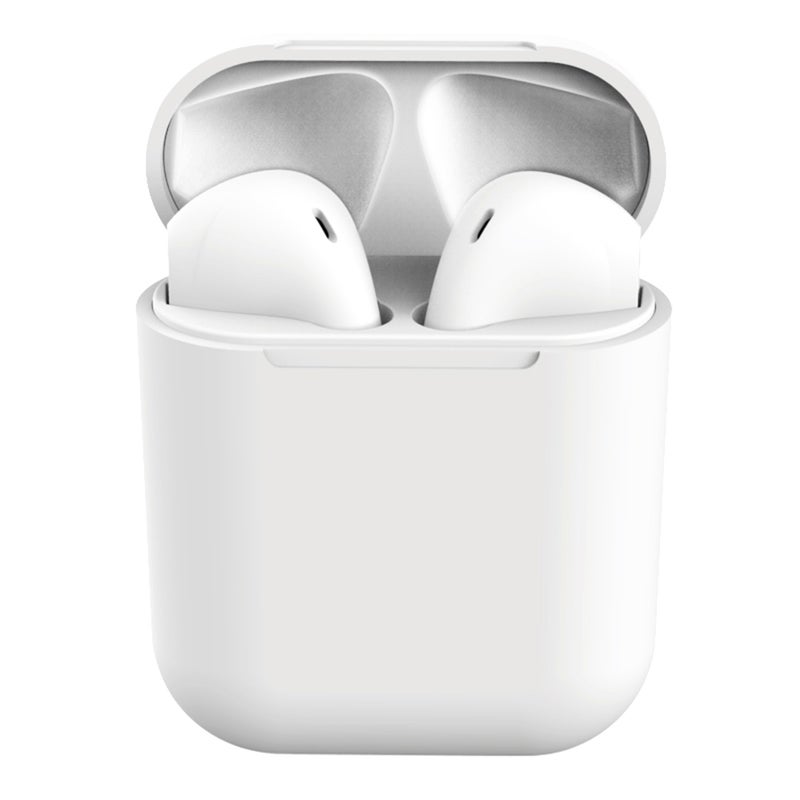 Inpods 12 BT5.0 TWS Wireless Headphones In-Ear Stereo Sound Auto Pairing Touch Control Waterproof Sports Headset (White) - Image 1