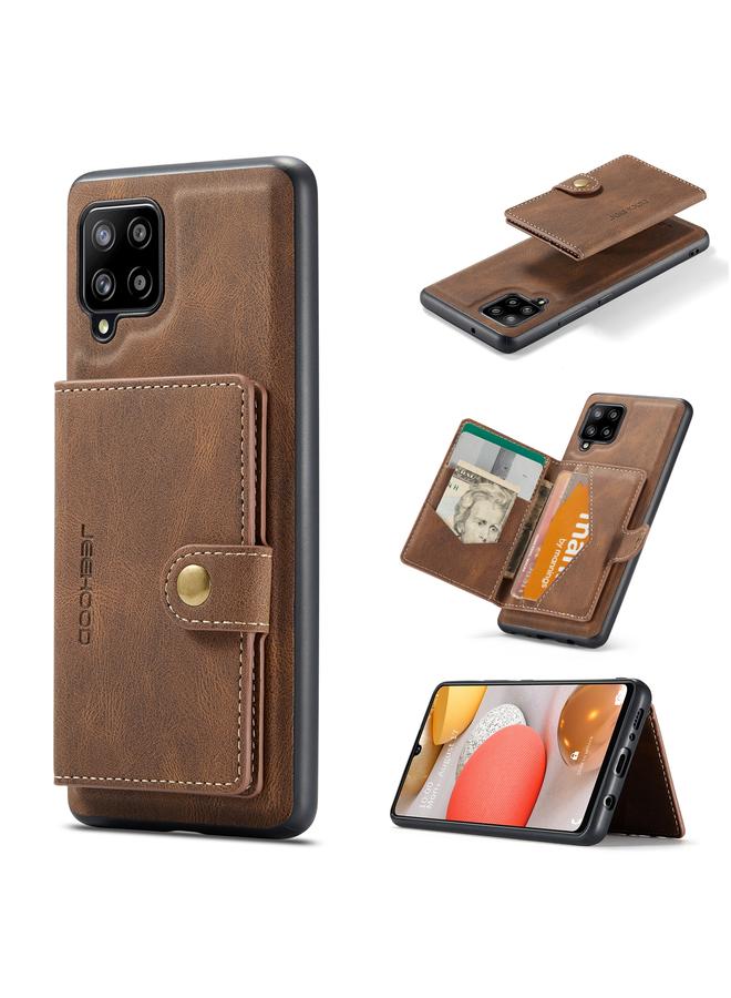 The Bros Case For Samsung Galaxy A42 5G Retro Magnetic Detachable Protective Case with Wallet & Card Slot & Holder