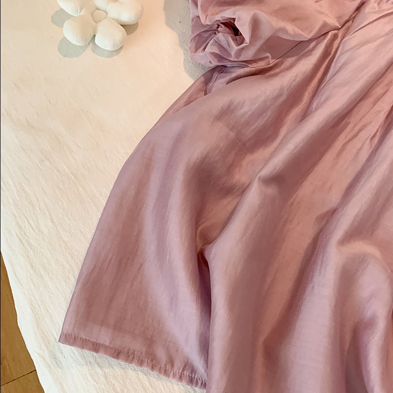 French Puff Sleeve Age-Reducing Shirt, 2026 Fashion New Design, Slimming And Elegant Blouse Top - Image 5
