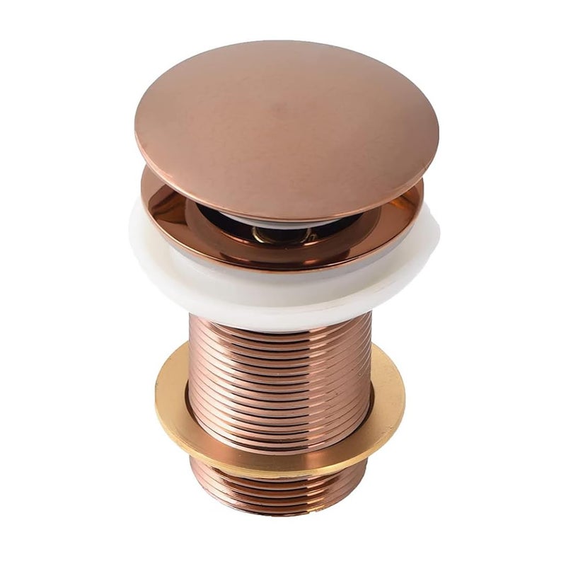 Cossimo Stainless Steel 3"Inch Rose Gold Pop-up Waste Coupling for Wash Basin | 32 MM Full Thread Waste Coupling For Basin (Pack of 1) - Image 1
