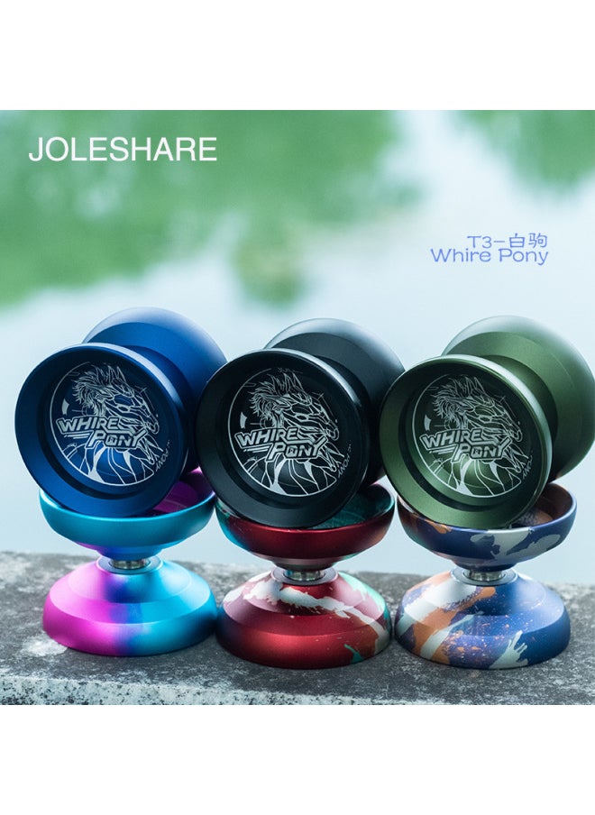 Generic JOLESHAREYOYOS Lexiang Yo-yo T3 White Foal Metal Yo-yo Professional Competitive Competition Fancy Yo-yo-Color:Burning Clouds-Specifications:Others  - Image 2
