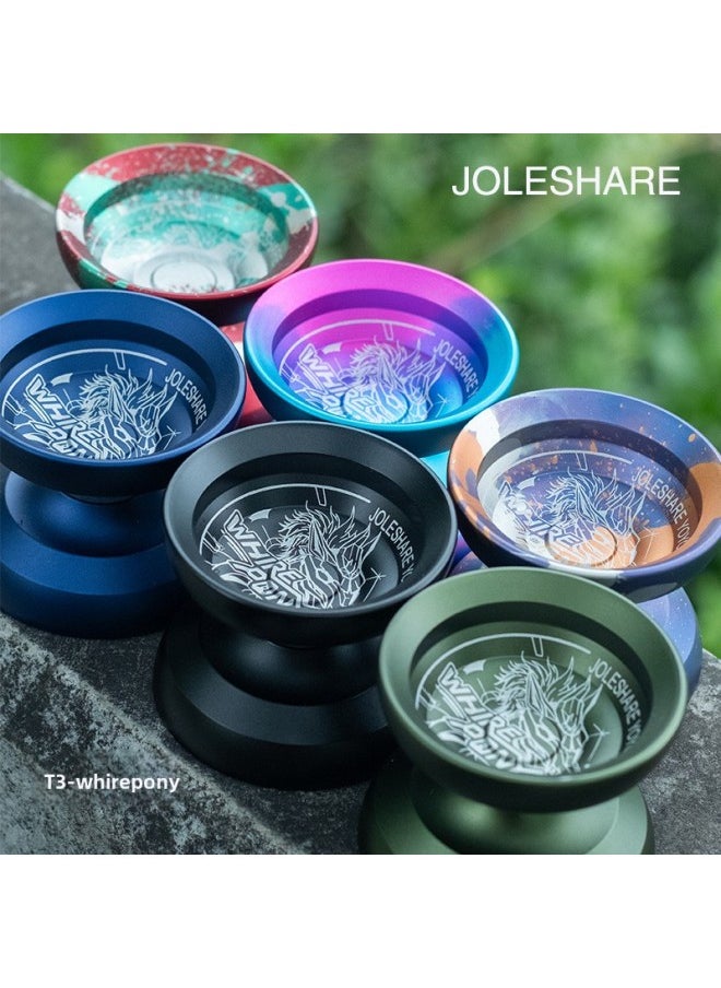 Generic JOLESHAREYOYOS Lexiang Yo-yo T3 White Foal Metal Yo-yo Professional Competitive Competition Fancy Yo-yo-Color:Burning Clouds-Specifications:Others  - Image 3