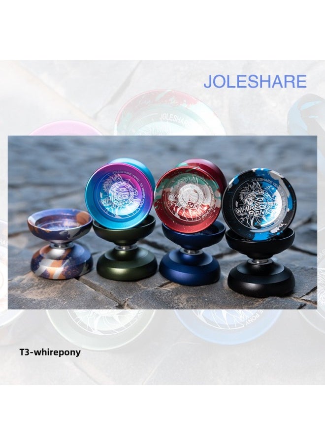Generic JOLESHAREYOYOS Lexiang Yo-yo T3 White Foal Metal Yo-yo Professional Competitive Competition Fancy Yo-yo-Color:Burning Clouds-Specifications:Others  - Image 4
