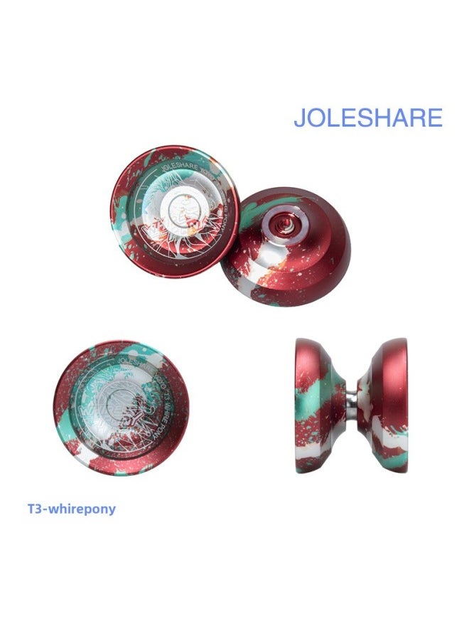 Generic JOLESHAREYOYOS Lexiang Yo-yo T3 White Foal Metal Yo-yo Professional Competitive Competition Fancy Yo-yo-Color:Burning Clouds-Specifications:Others  - Image 5