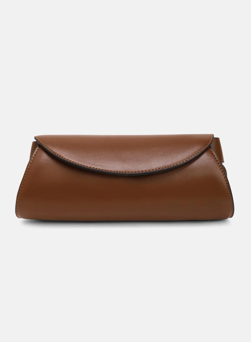 صوص هاوت Women's The Edge-Fold Sling Bag - Chocolate Brown