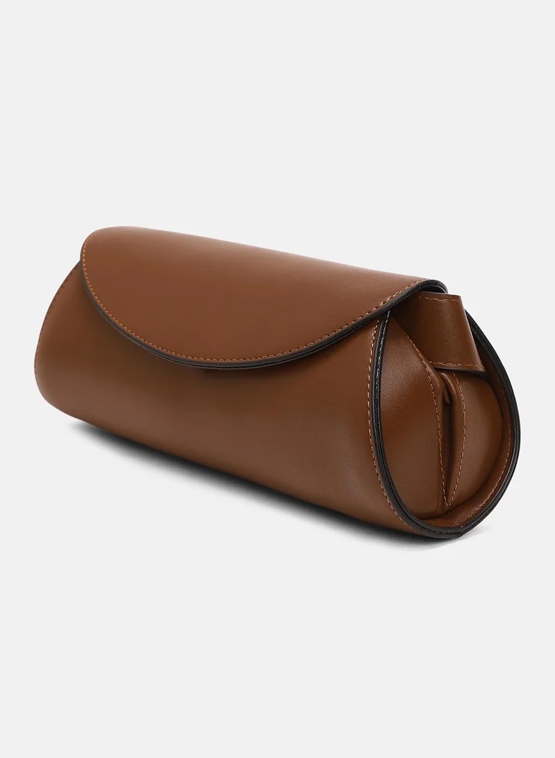 صوص هاوت Women's The Edge-Fold Sling Bag - Chocolate Brown