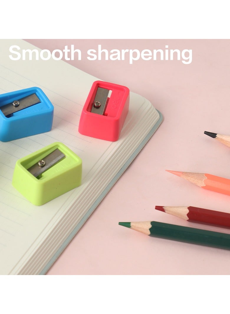 Deli E0594A Economical Pencil Sharpener, 1-Hole for 6.9–8mm Pencils Assorted Colors – Ideal for School and Office Use - Image 2
