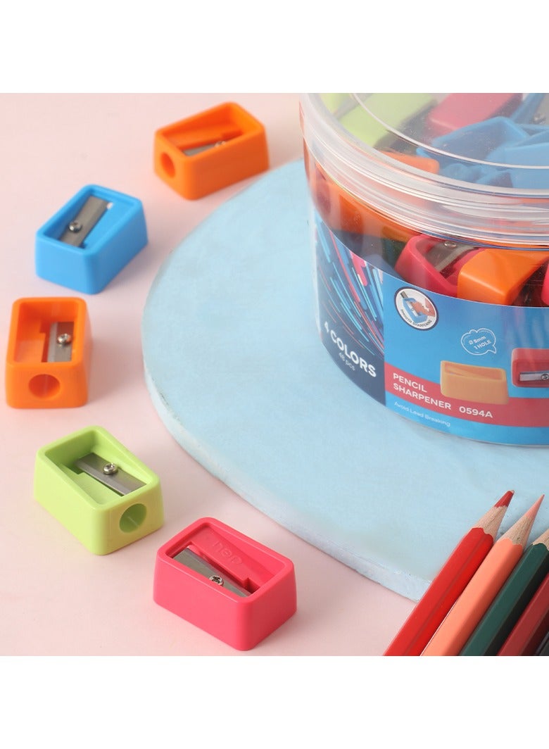 Deli E0594A Economical Pencil Sharpener, 1-Hole for 6.9–8mm Pencils Assorted Colors – Ideal for School and Office Use - Image 4
