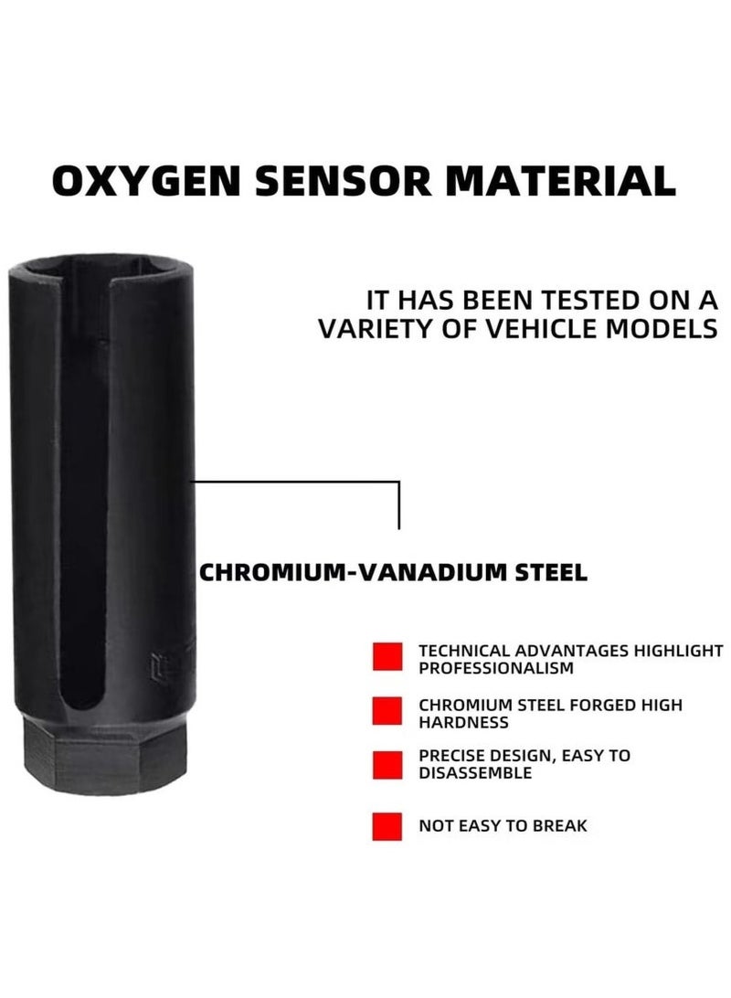 Bukela Oxygen Sensor Socket with Side Wire Cutout 3 8 Inch Drive x 7 8 Inch 22mm 6 Point fits All Vehicle O2 Removal and Installation Offset Oxygen Sensor Socket - Image 5
