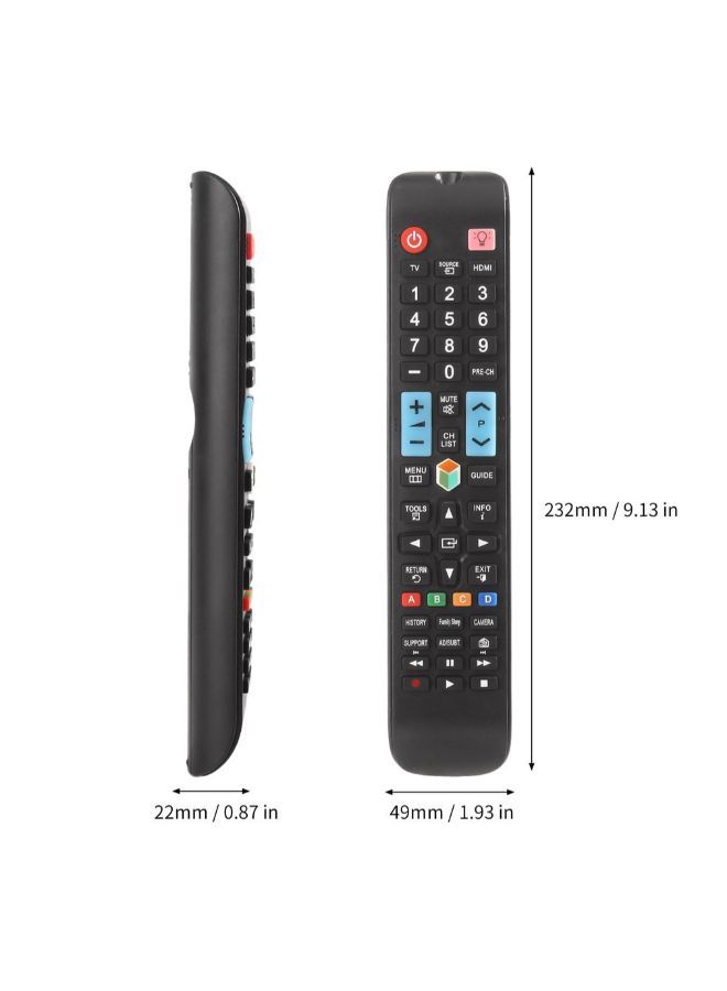 NIBEMINENT Universal 3D Remote Control For Samsung Smart TV With Backlight Black - Image 4