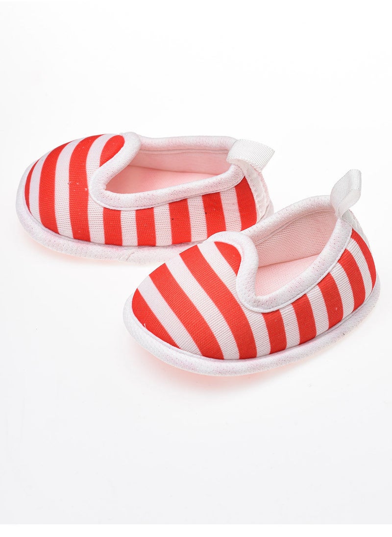 Tiny Hug - Unisex stripe prints casual booties - Image 1