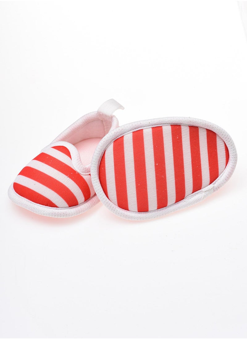 Tiny Hug - Unisex stripe prints casual booties - Image 1