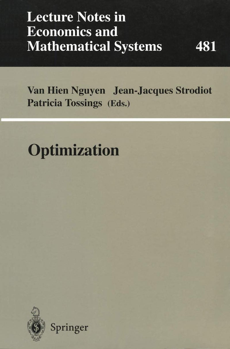 Optimization: Proceedings of the 9th Belgian-French-German Conference on Optimization Namur, September 7-11, 1998
