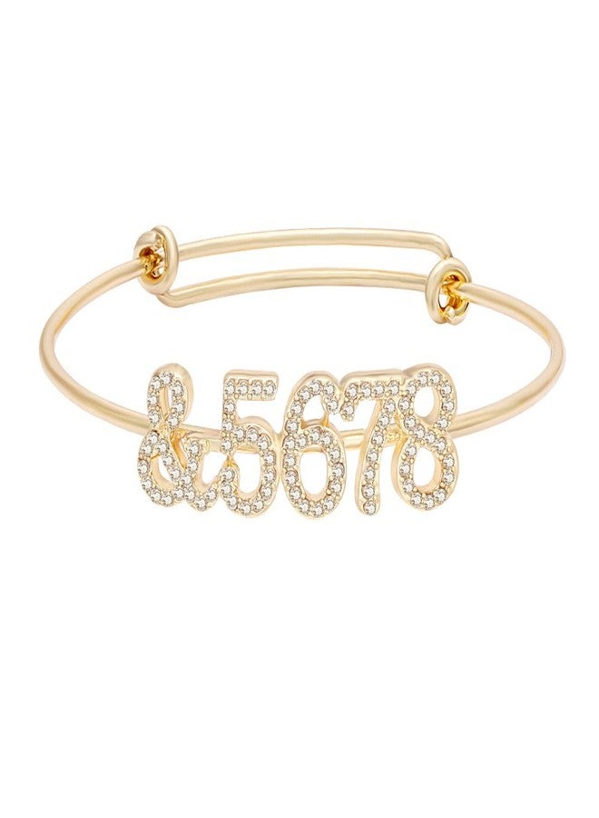 MANZHEN Expandable &5678 Dance Teacher Gift Wire Bangle Bracelet Ballet Jewelry (crystal-gold) - Image 2