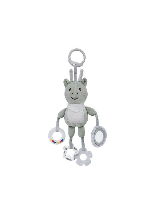 bbsky Baby Stroller Pendant Wind Chimes Cartoon Animal Teether Bed Bell Pendant Newborn Soothing Plush Toy Rattle - Image 5