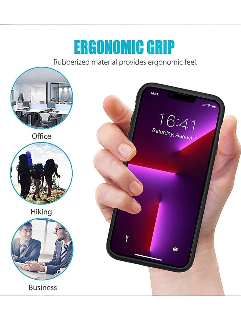 ELTRAZONE - Battery Case for iPhone 13/13 pro, 3500mAh Ultra-Slim Portable Charger Case Rechargeable Battery Pack Charging Case Compatible with iPhone13/ 13 pro (6.1 inch)-Black - Image 1