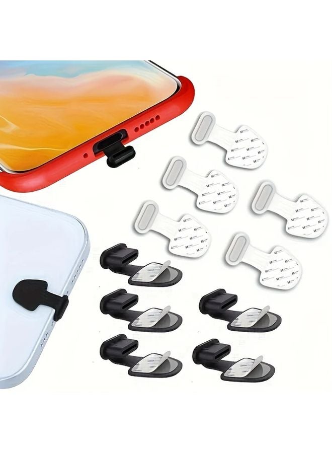 فلورسنت 2 قطعة سدادة غبار USB-C لمنفذ أندرويد Type-C مضادة للضياع - Image 5