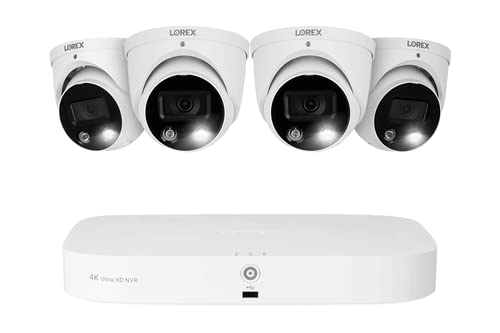 Lorex N4K2SD-84WD-2 4K 8-Channel Fusion NVR System with 4 Smart Deterrence and Mask Detection Security Cameras - Image 1