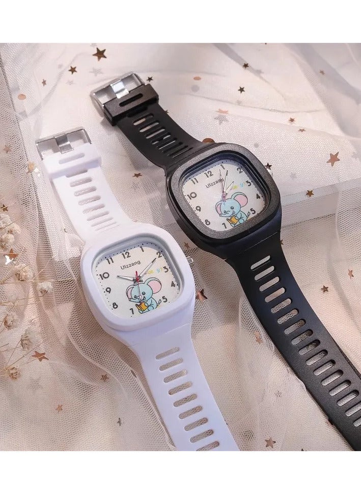 ULZZANG Kids Quartz Rubber Wrist Watch - Image 3