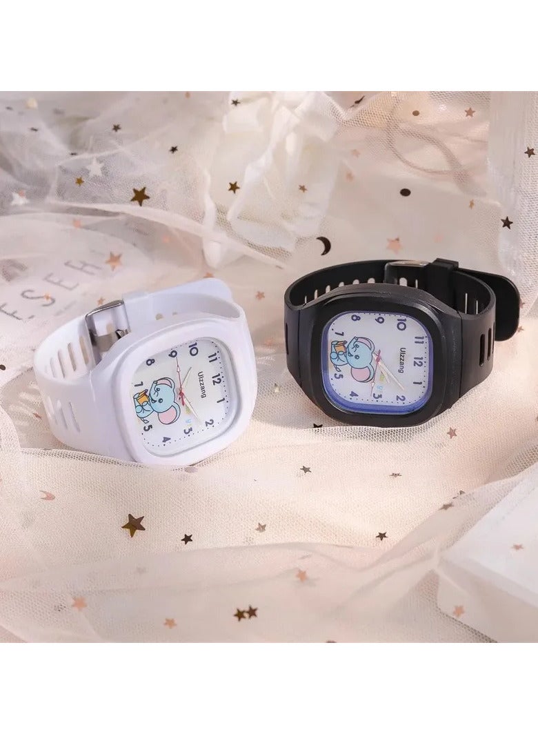 ULZZANG Kids Quartz Rubber Wrist Watch - Image 4