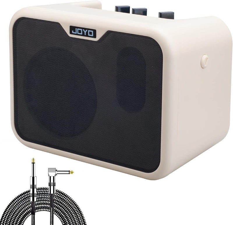 SUNYIN Bass AMP Combo Portable 10W Bass Amplifier with 10ft Guitar Cable MA-10B Dual Channel Mini Bass Amplifier Practice Bass Indoor - Image 1