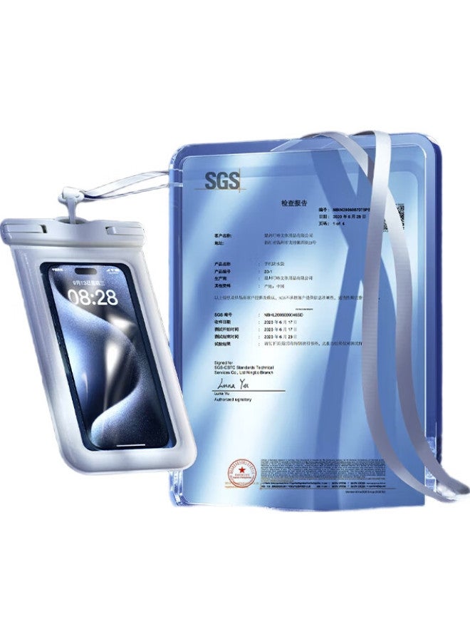 Venider Waterproof Phone Case, Touchscreen Compatible, Waterproof Pouch For Swimming, Rafting, Deep Diving, Underwater Photography, With Lanyard, Neck Strap, Airbag, For Food Delivery Riders, Rain Protection, Large Size, Universal Fit - Image 3